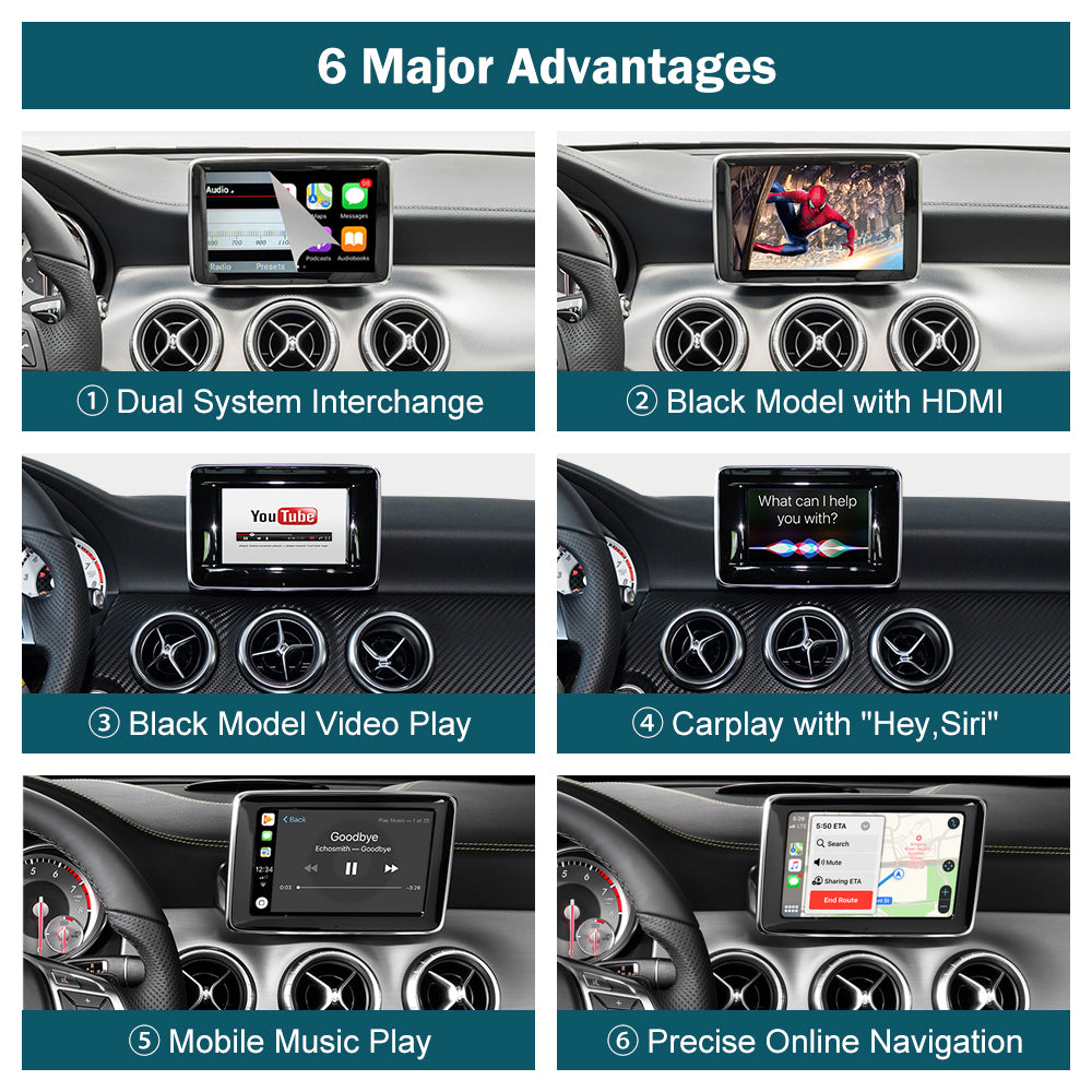 Wireless CarPlay Android Auto For Mercedes Benz NTG 4.5 5.0 Adapter