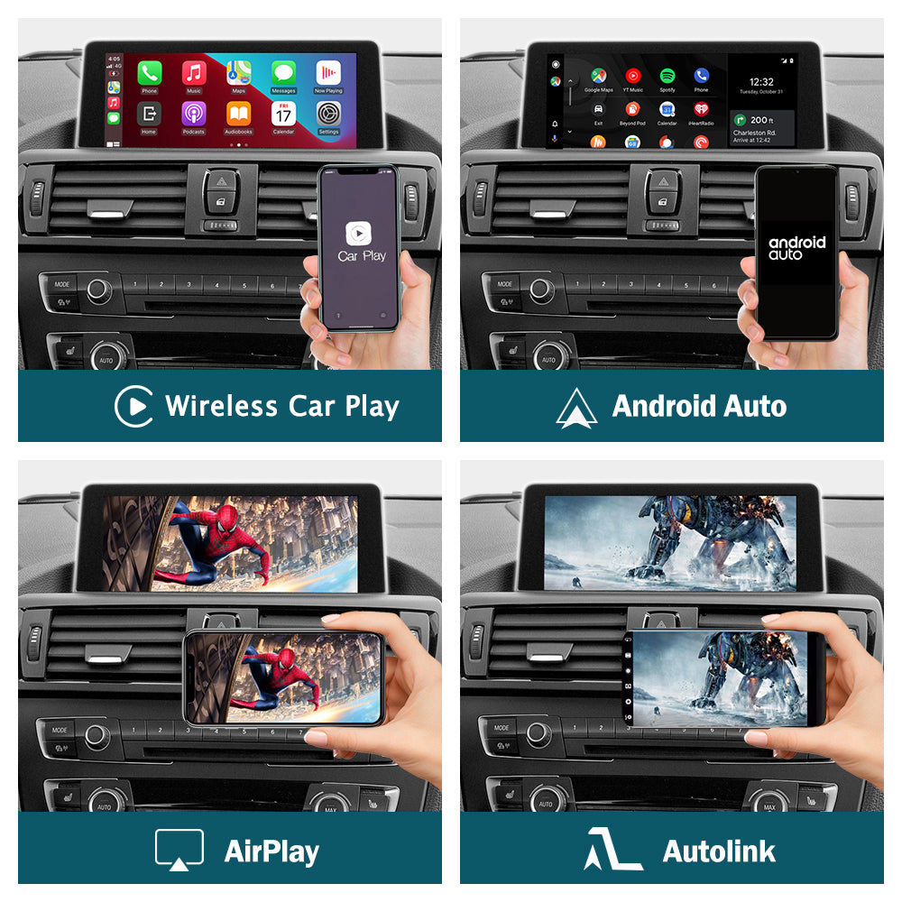 Wireless CarPlay Android Auto For BMW CIC NBT EVO 3 5 7 X1 Mini I3 Z4
