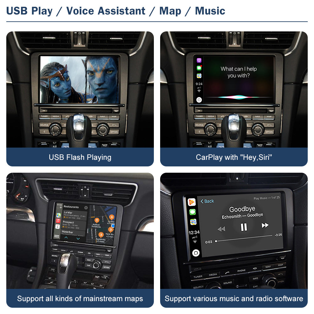Wireless CarPlay For Porsche PCM 3.1 Android Auto Mirror Link Concert