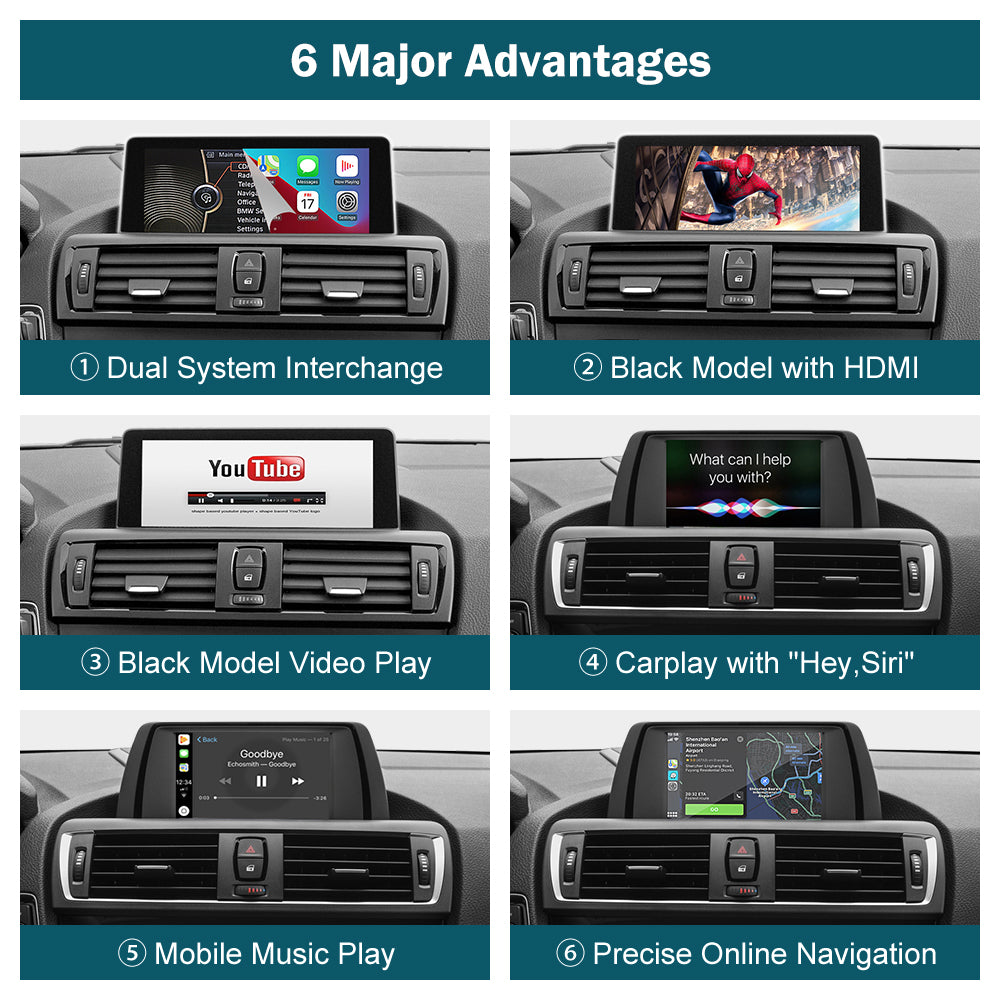 Wireless CarPlay Android Auto For BMW CIC NBT EVO 3 5 7 X1 Mini I3 Z4