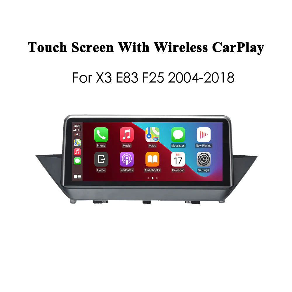 Wireles CarPlay Android Auto For BMW X3 E83 F25 Multimedia Screen